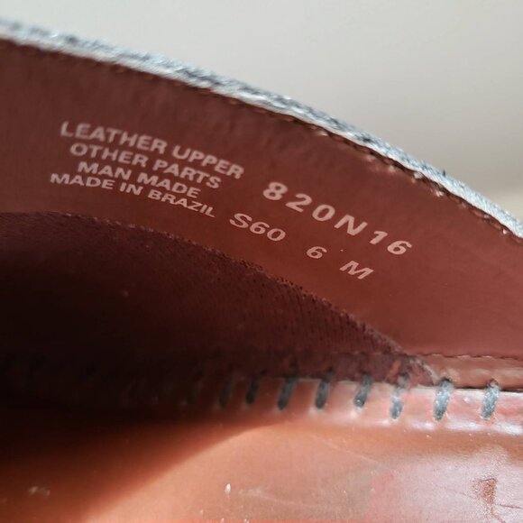 Naturalizer Tempi Black Leather Platform Wedge Sandals Sz 6M Like New - Picture 13 of 15